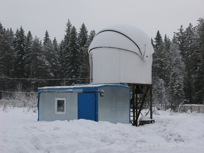 Astroshell clamshell dome in Kourovka